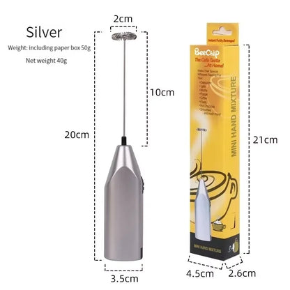 Mini Electric Whisk | Handheld Milk Frother & Egg Beater for Kitchen & Baking