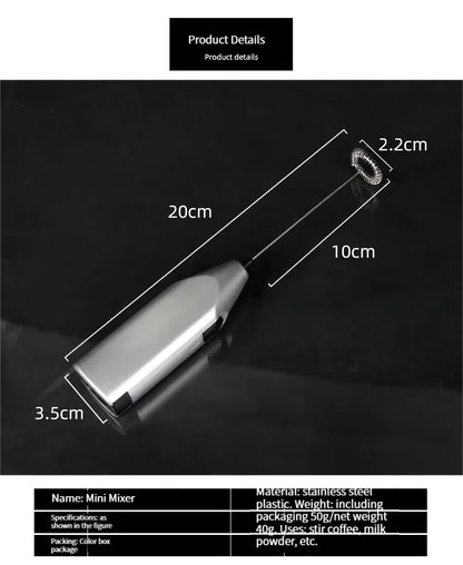 Mini Electric Whisk | Handheld Milk Frother & Egg Beater for Kitchen & Baking